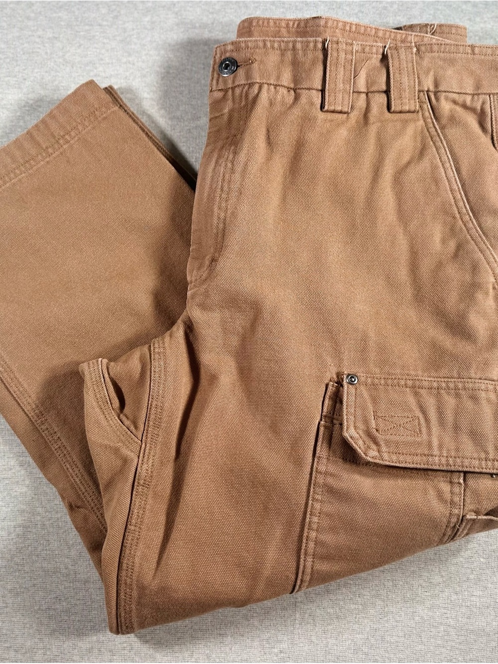 Duluth Trading Co Tan Cargo Work Pants